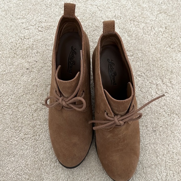 Lucky Brand Suede Booties - Picture 2 of 4